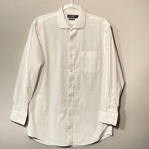 Lauren Ralph Lauren Mens 16.5-32 33 Slim Fit Non Iron Dress Shirt Long Sleeve